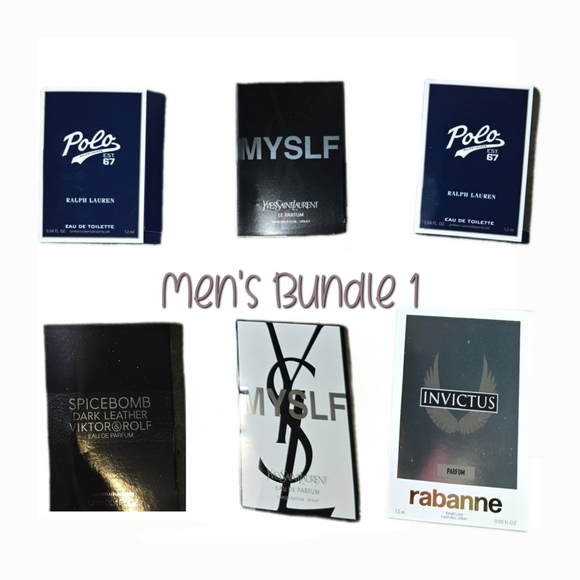 Men's Cologne Sample Bundle - 6 New Samples Included